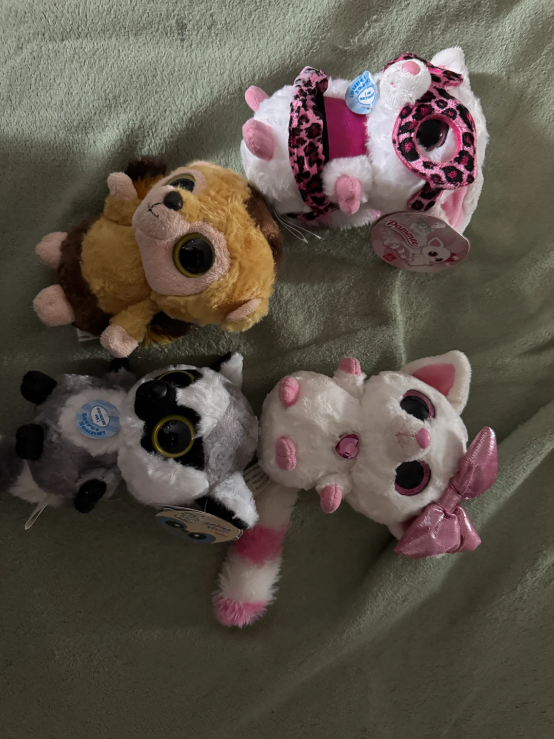 Four Ty Beanie Boos Plush Toys