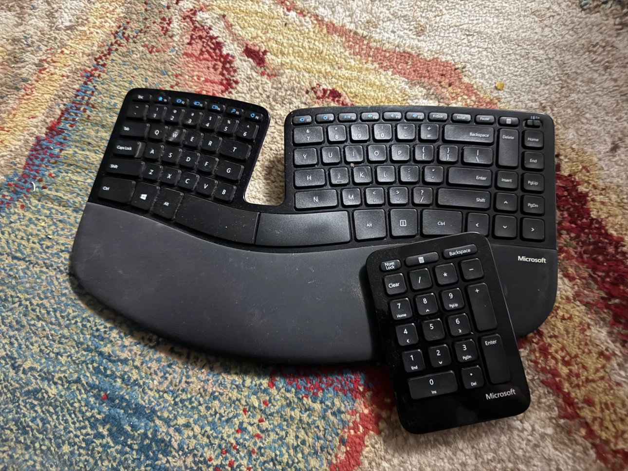 Microsoft Ergonomic Keyboard and Numpad