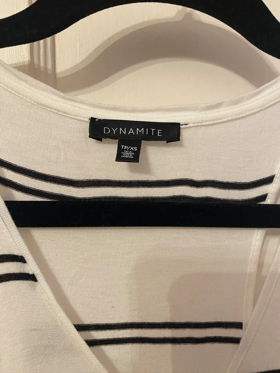 Dynamite Butterfly Print Top & Striped Tank Top - Size XS - photo 5