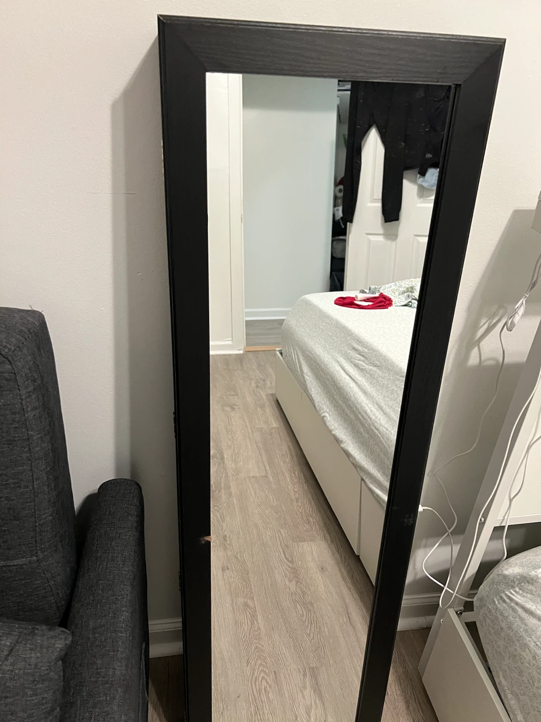 SONGMICS Black Full-Length Mirror Jewelry Cabinet - photo 5