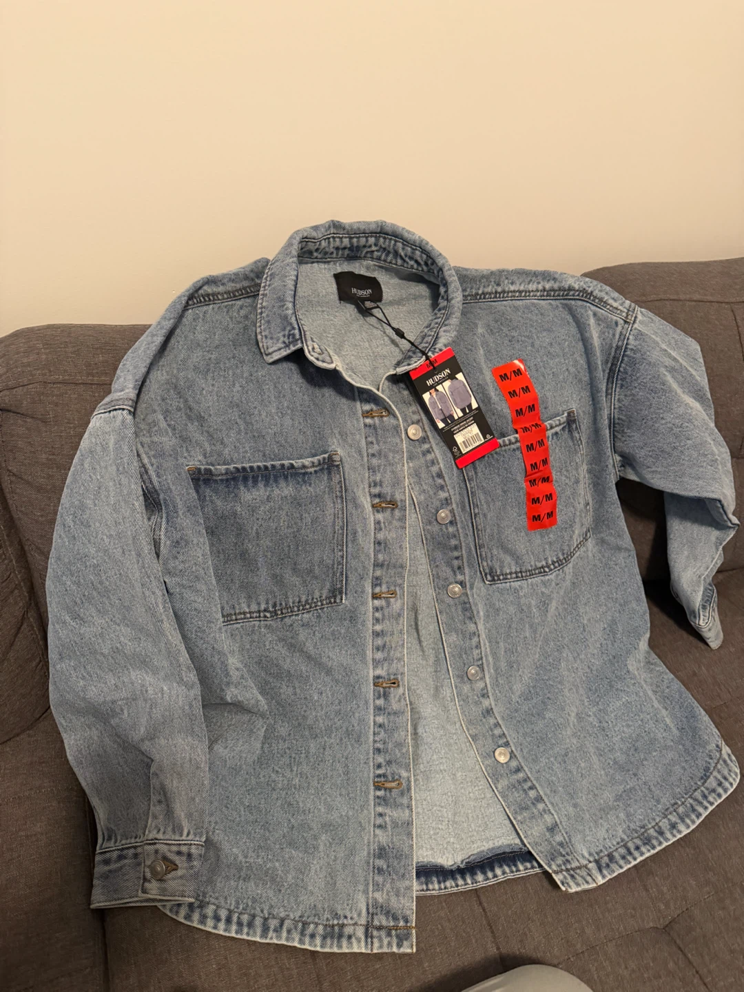 Hudson Denim Overshirt Jacket - Size M