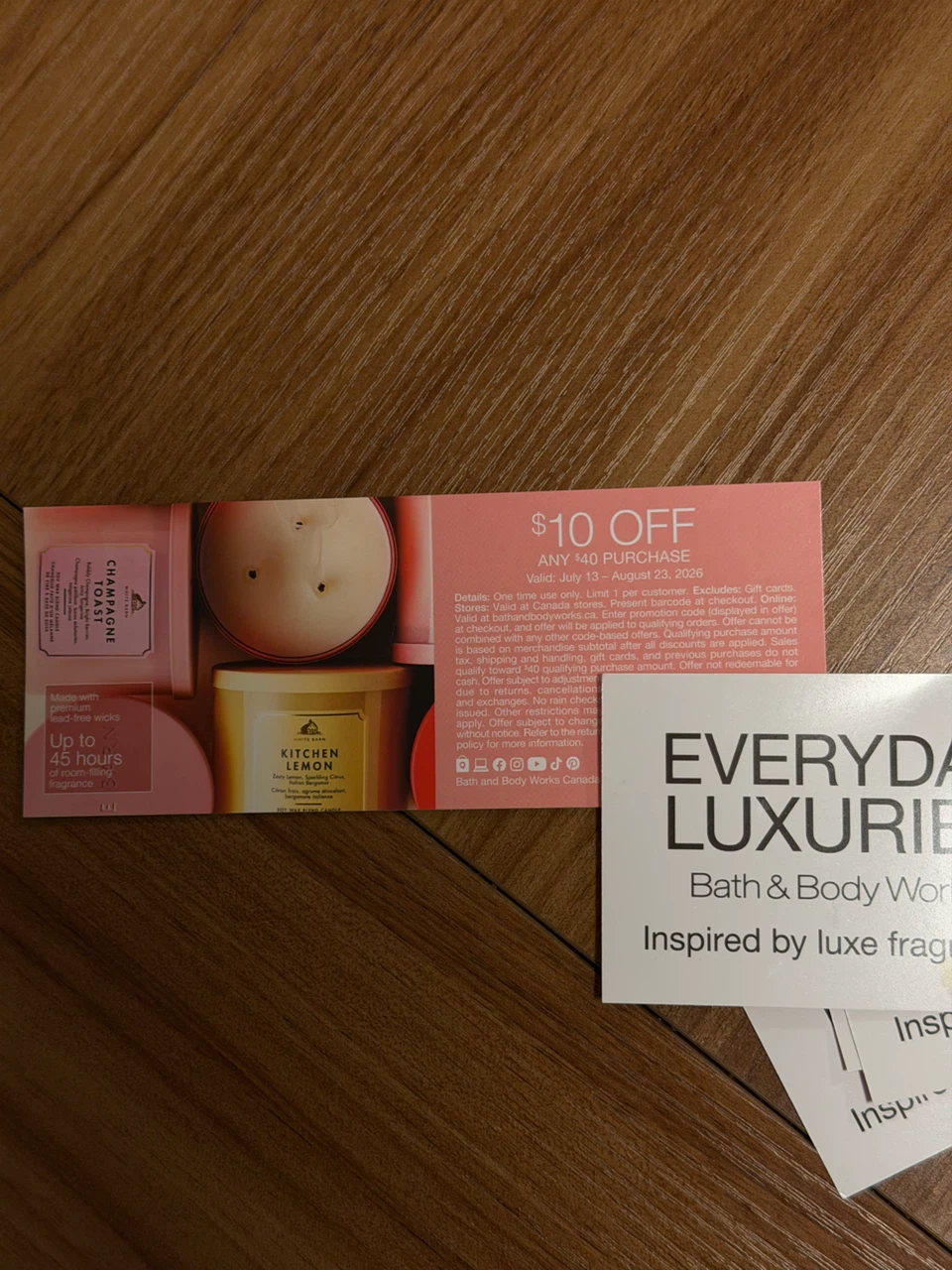 $10 Off $40 Purchase Coupon for Bath & Body Works Canada