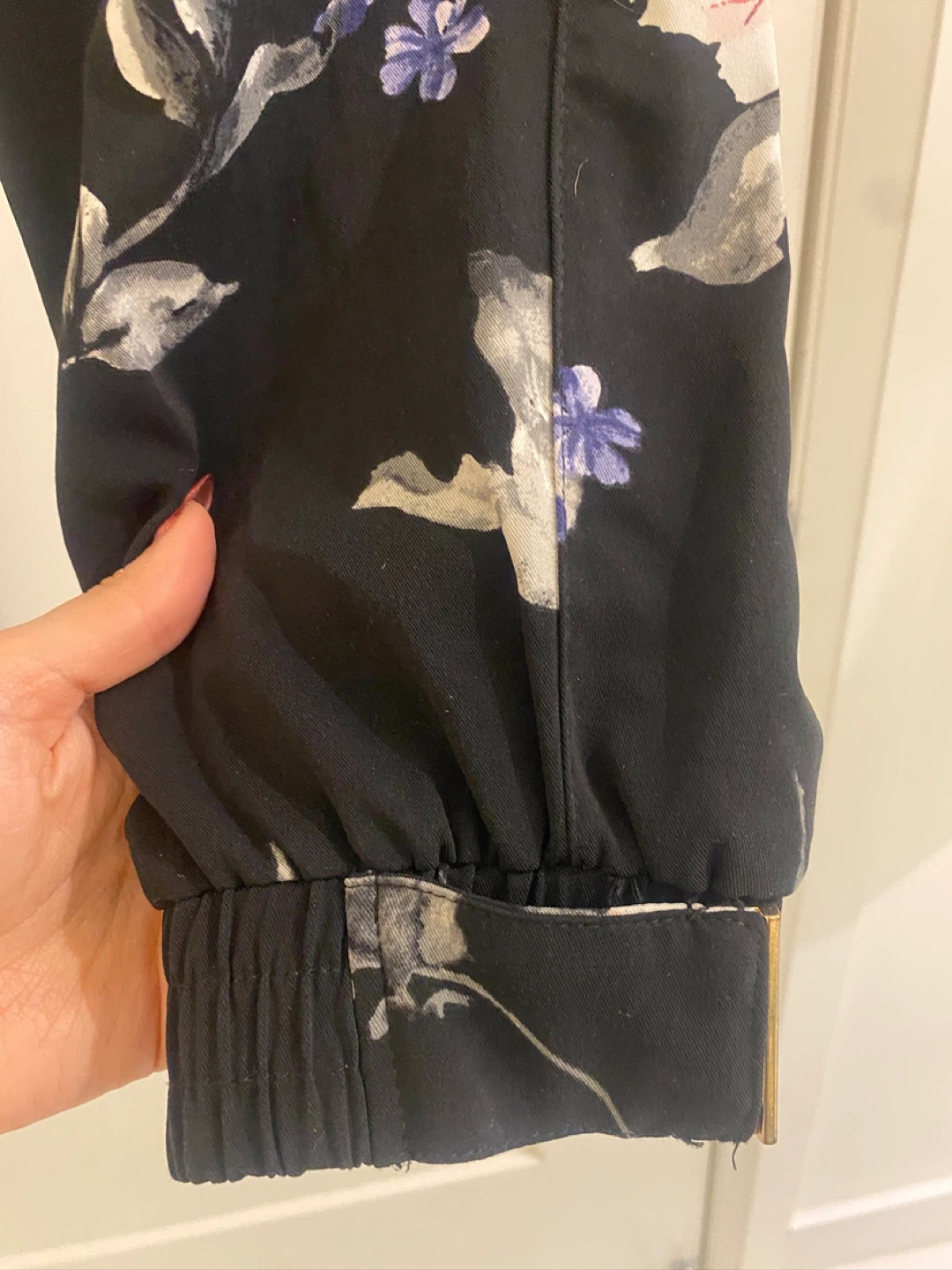 Dynamite Black Floral Jogger Pants - photo 3