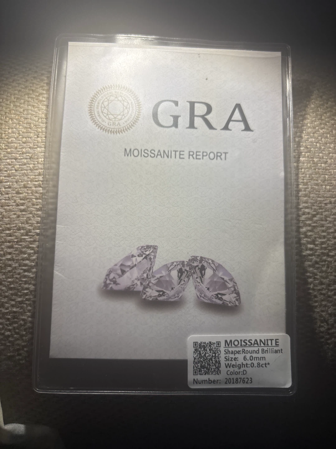 GRA Moissanite Stud Earrings - photo 2