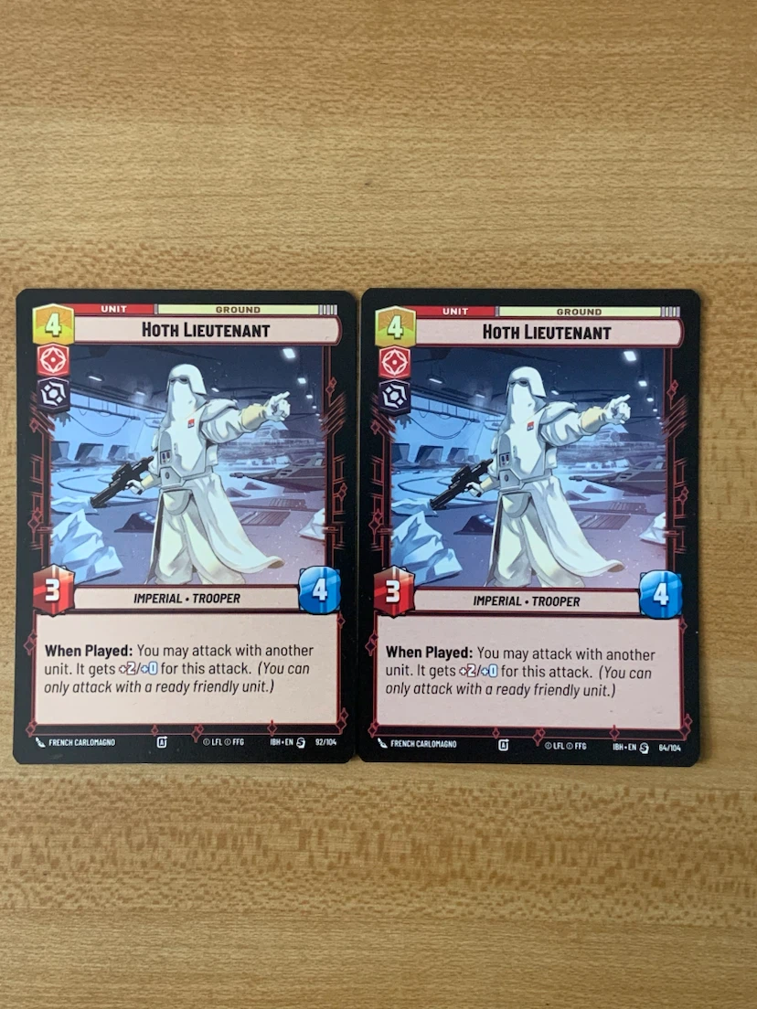 9 Star Wars Unlimited NM Special Cards Lot First Legion Ozzel