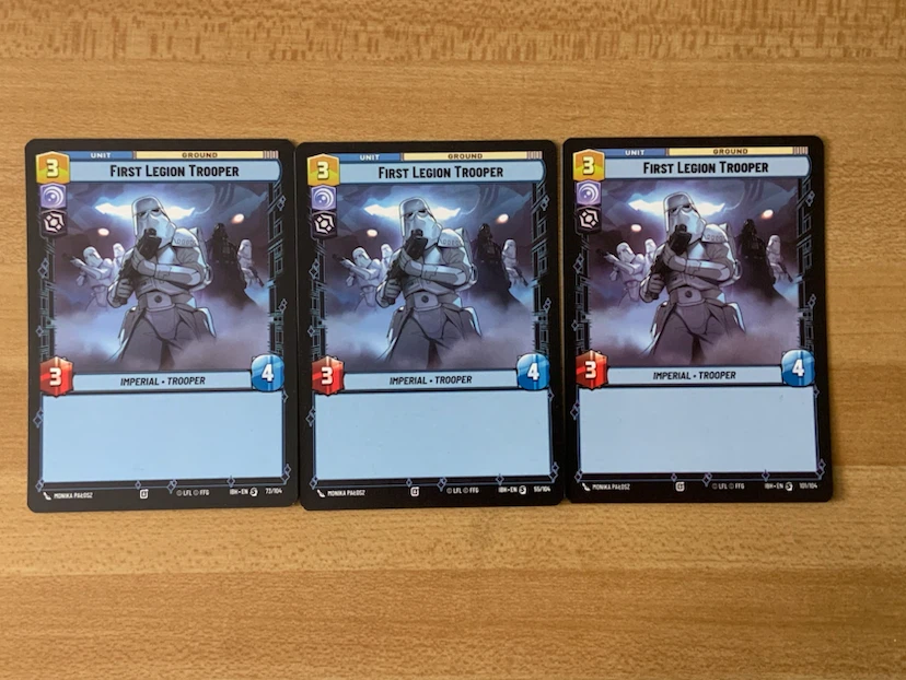 9 Star Wars Unlimited NM Special Cards Lot First Legion Ozzel - photo 4