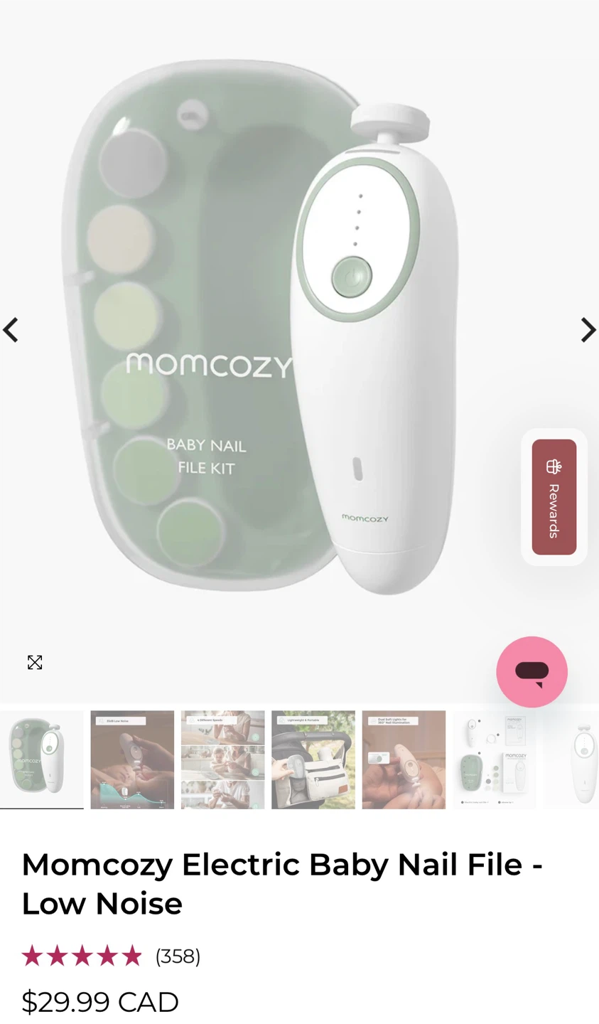 Momcozy Electric Baby Nail File Kit