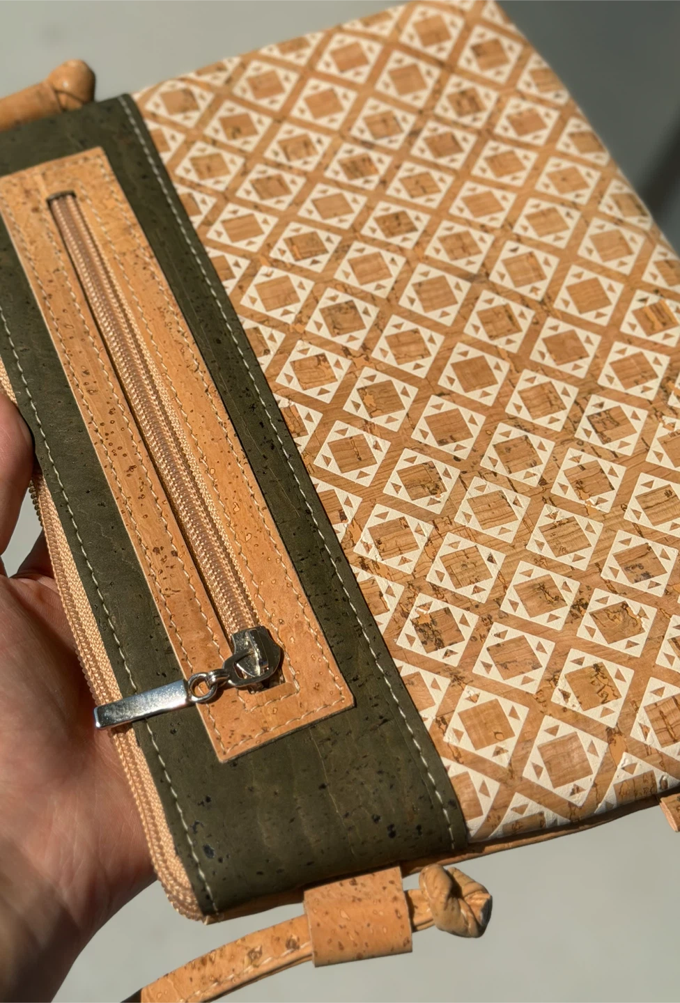 Handmade Cork Crossbody Bag - photo 2