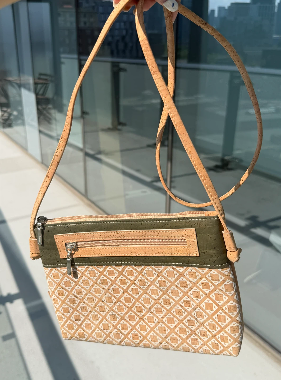Handmade Cork Crossbody Bag - photo 3