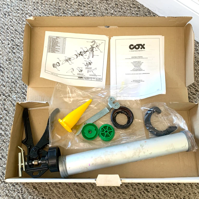 Caulking Gun Sealant Applicator Tool Kit COX with Accessories