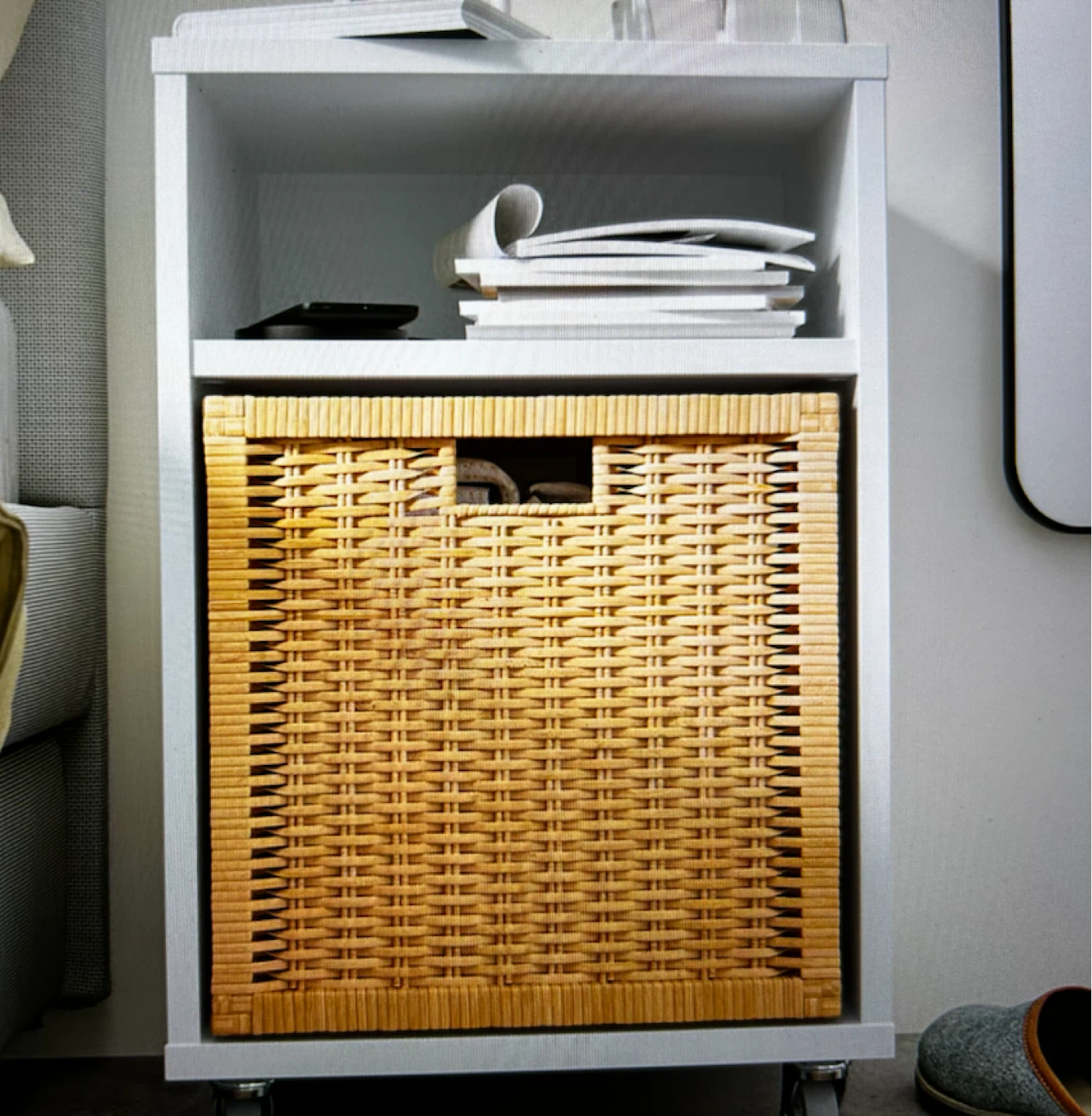 Wicker Storage Basket with Handles - photo 4