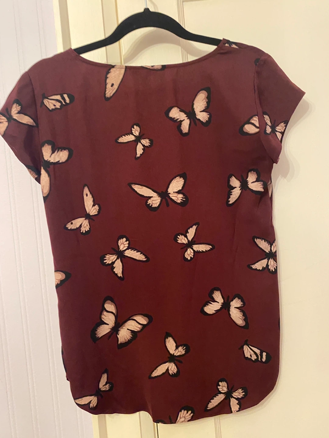 Dynamite Butterfly Print Blouse