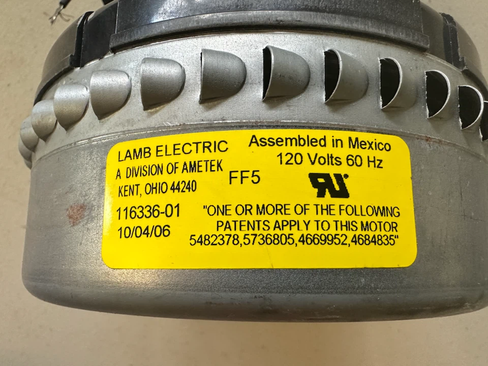 New Ametek Lamb Vacuum Blower Motor 120 Volts 116336-01 - photo 2
