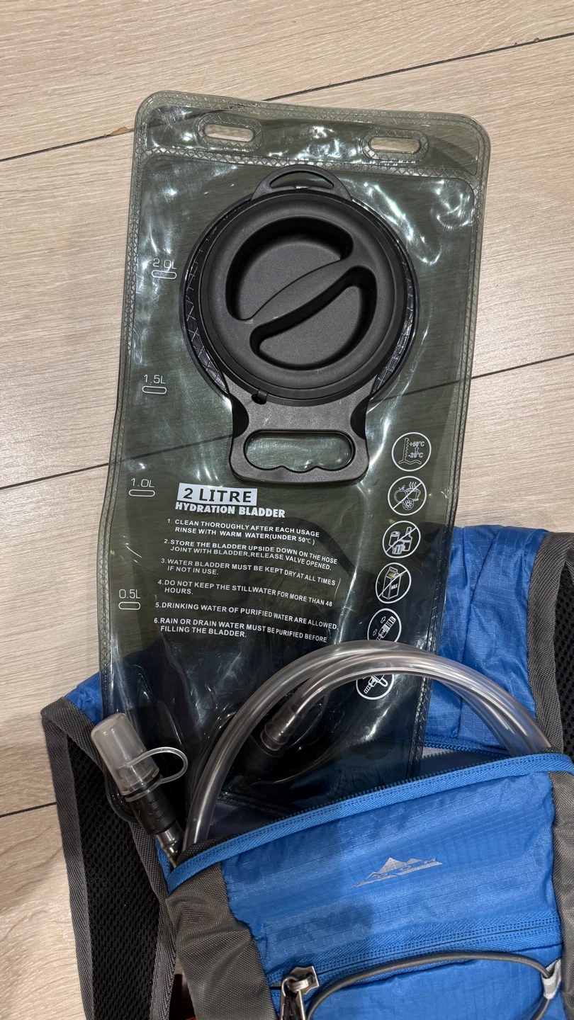Blue & Grey Hydration Backpack with 2L Bladder - photo 3