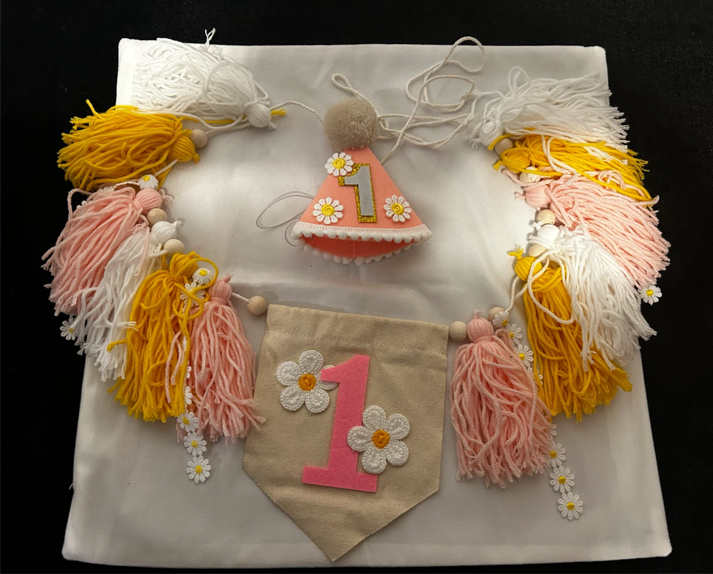 1st Birthday Banner and Party Hat