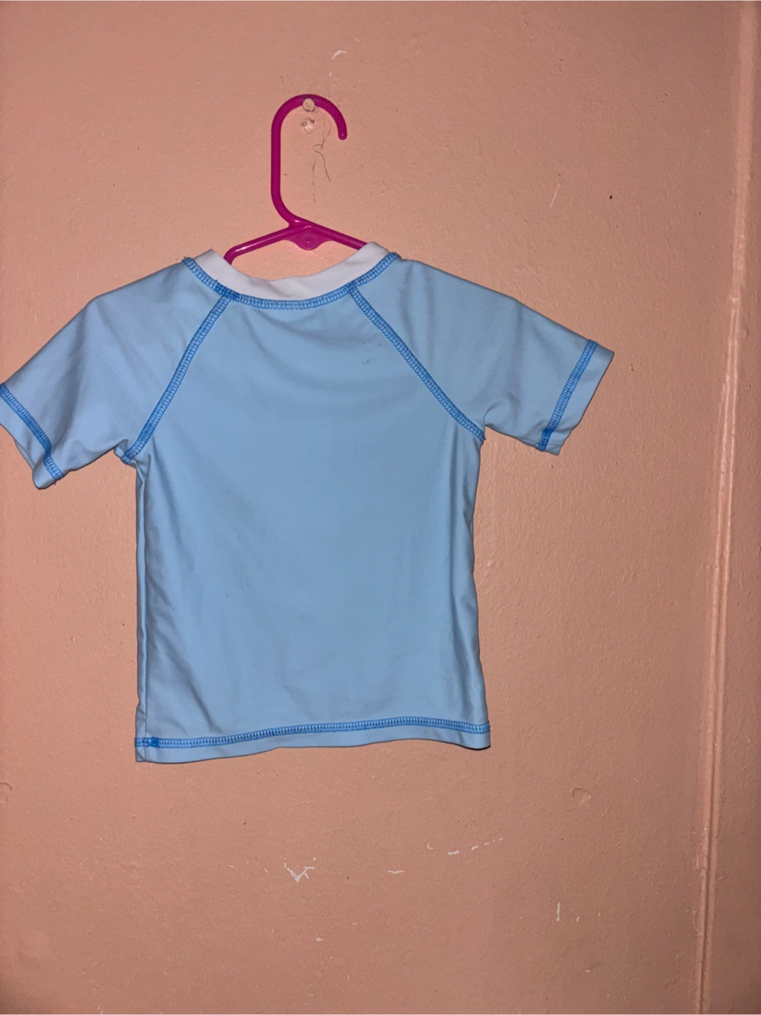 Swim Tee Rashguard - Baby Blue with Sailboats - photo 4