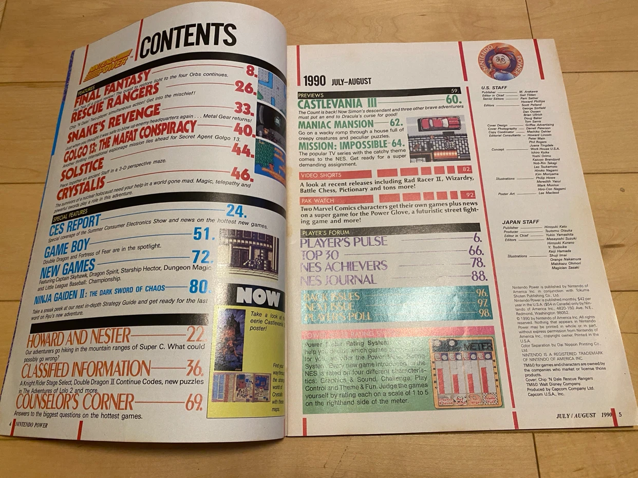 Nintendo Power Magazine - July/August 1990 - photo 2