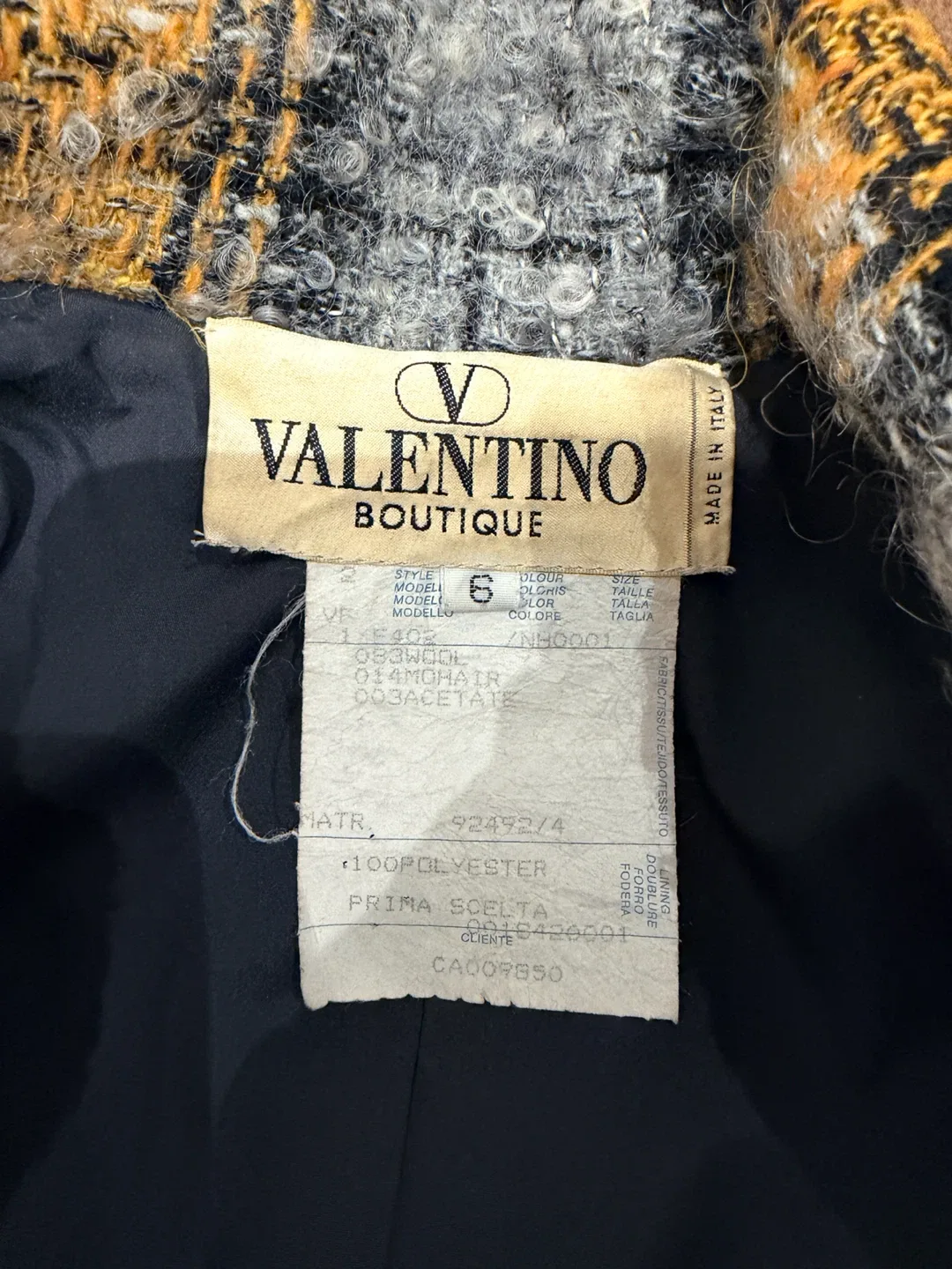 Valentino Boutique Plaid Tweed Jacket - photo 3