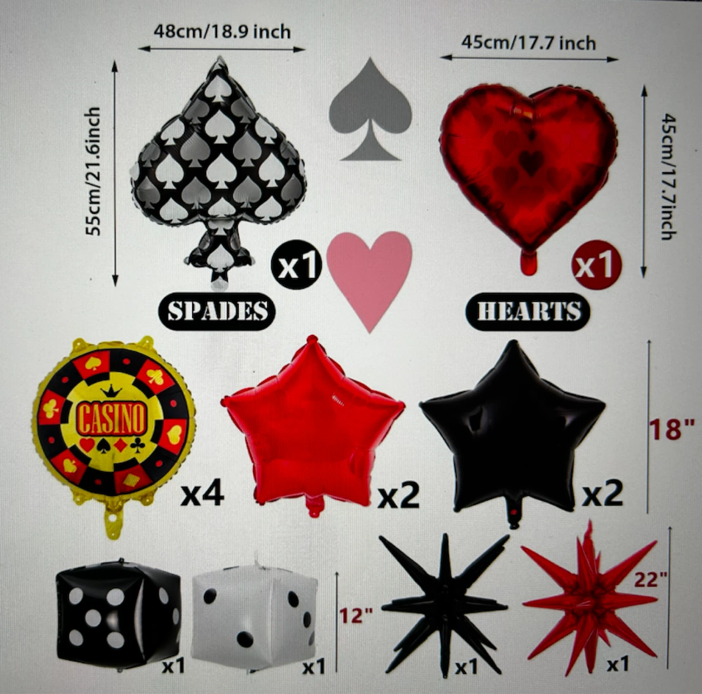 Casino Themed Balloon Set - photo 2