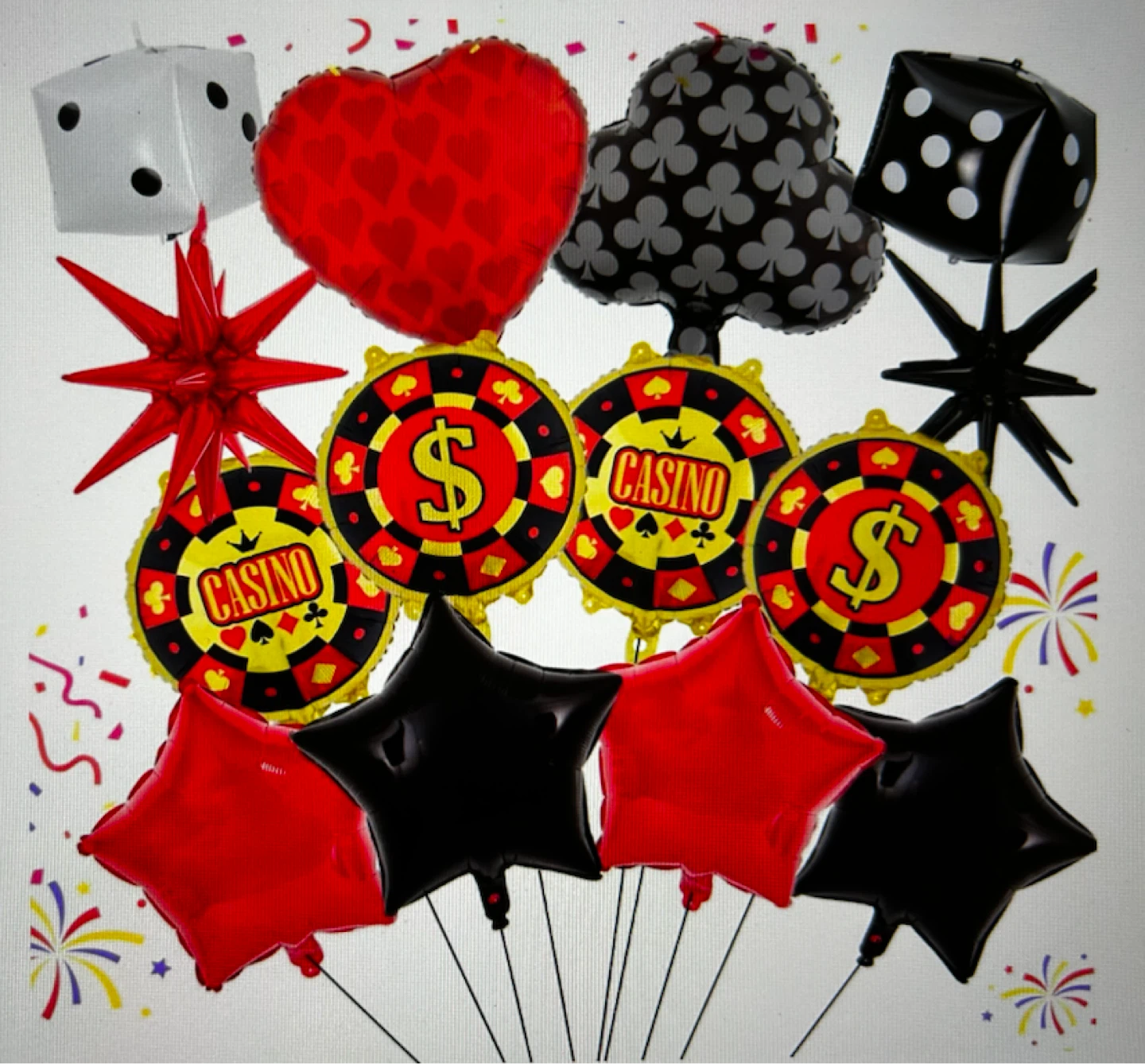 Casino Themed Balloon Set - photo 3