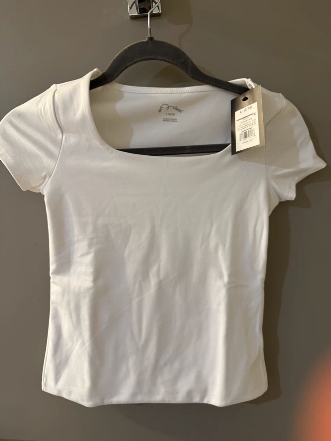 Art Class White T-Shirt Size L (10/12) NWT