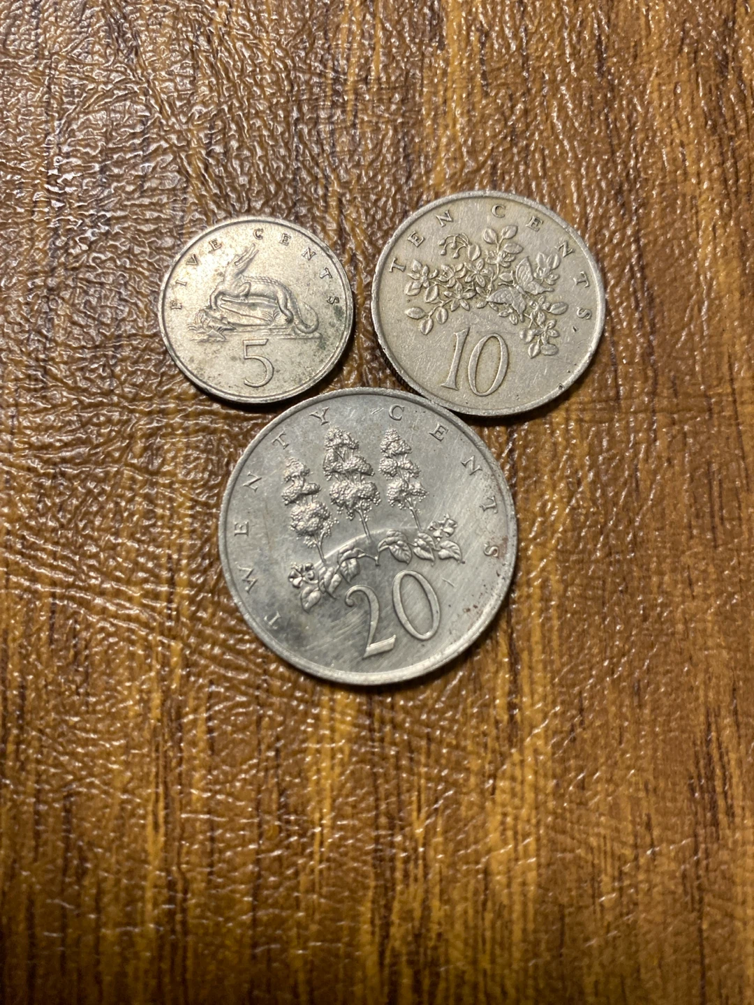 Jamaica 5, 10, 20 Cents Coins (1981, 1975, 1987) - photo 2