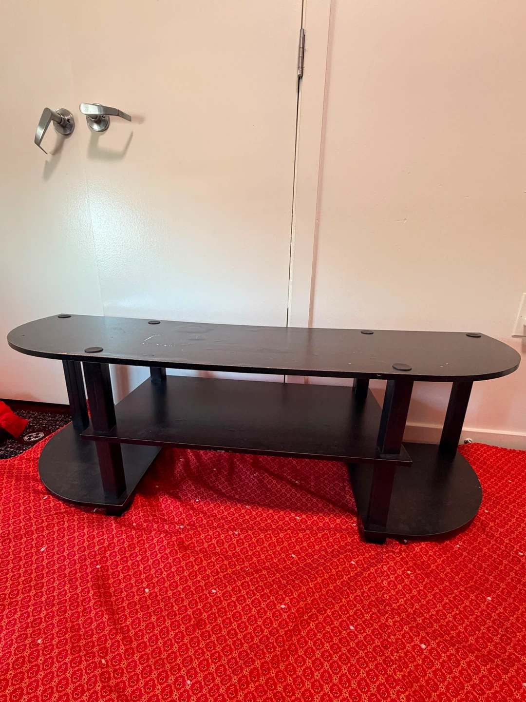 Black 2-Tier TV Stand
