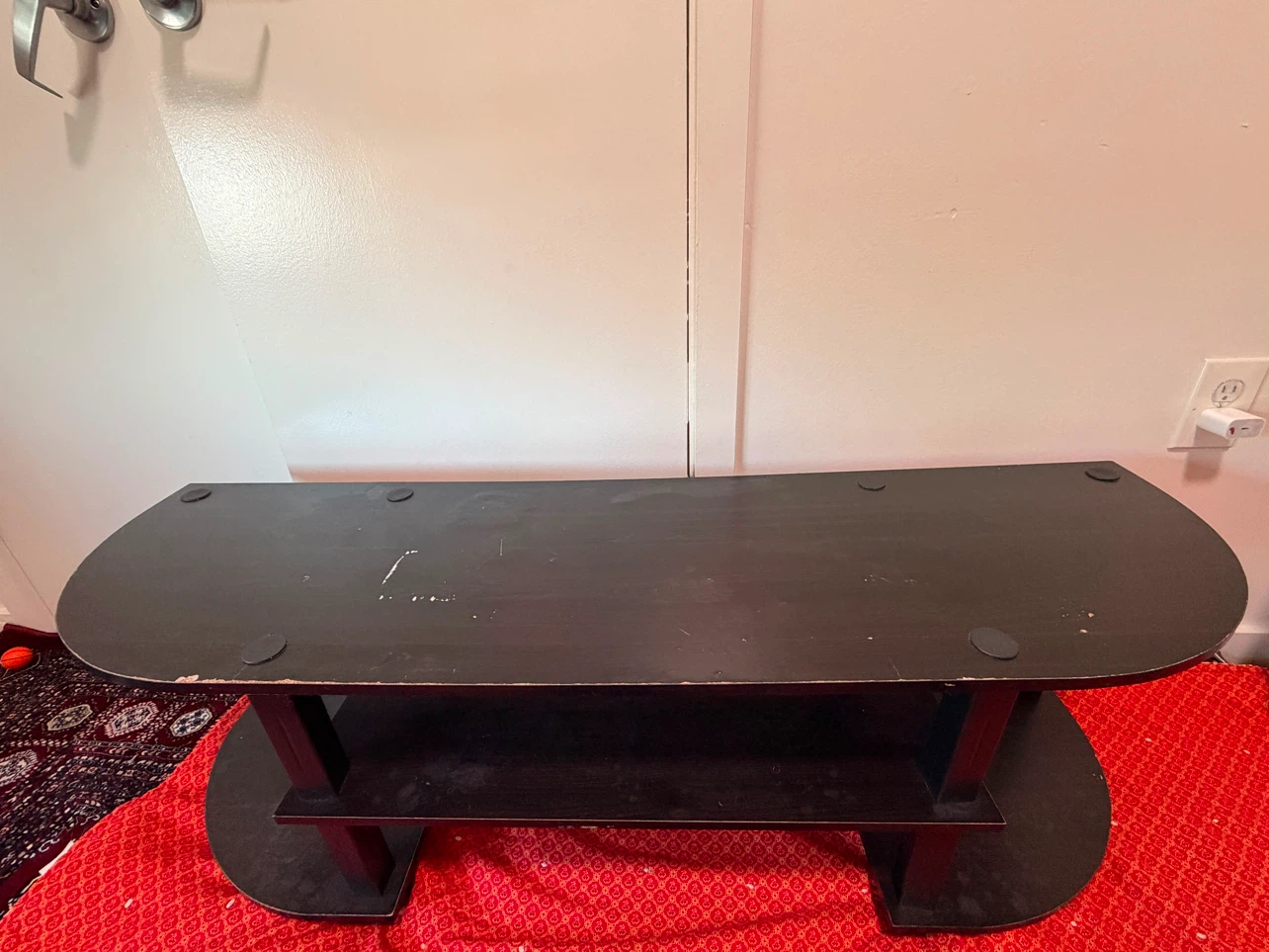 Black 2-Tier TV Stand - photo 2