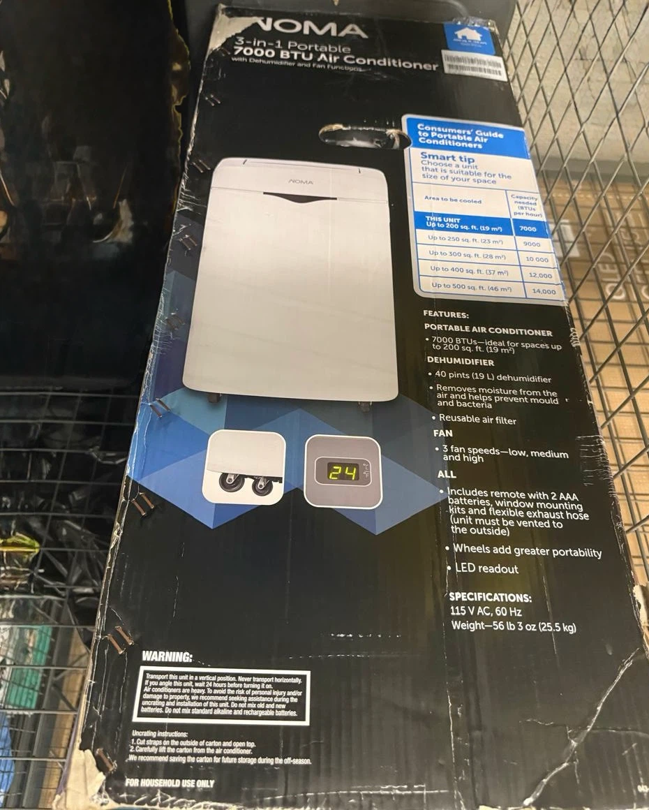 Noma 7000 BTU Portable Air Conditioner - photo 4