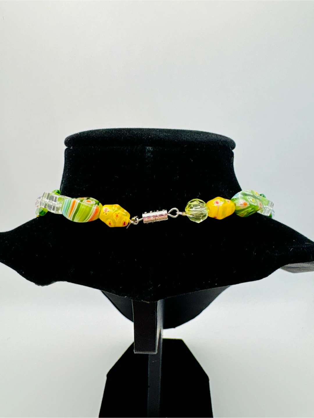 Beaded Necklace with Millefiori and Closonne Beads - photo 3