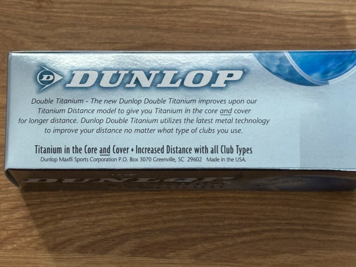 Dunlop Double Titanium Golf Balls (3 Boxes) - photo 3