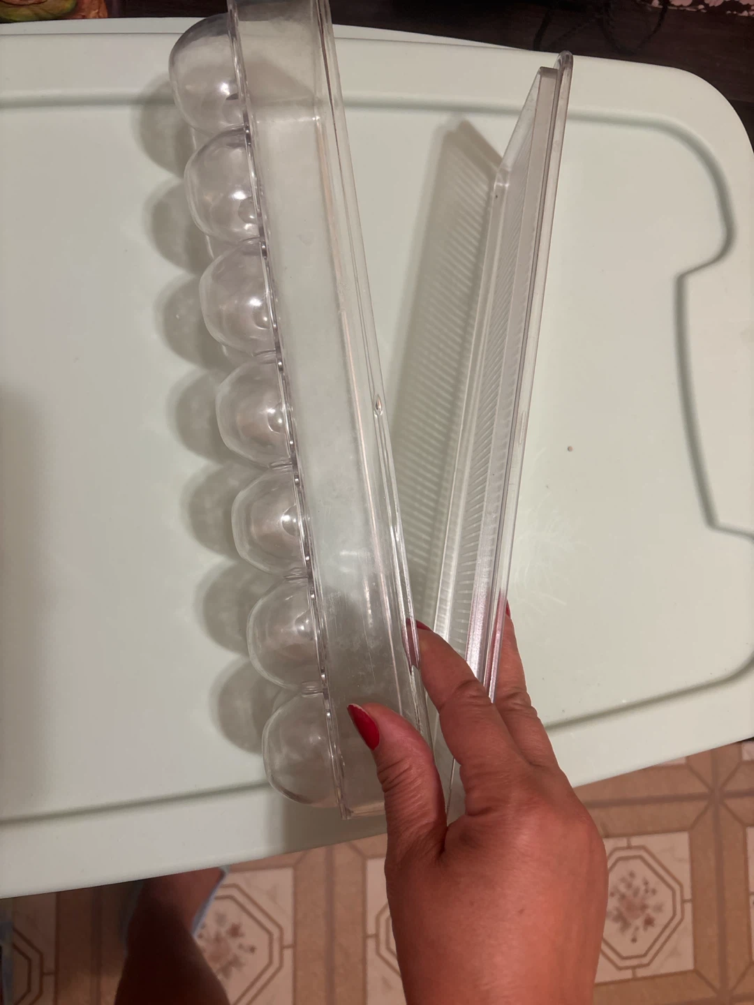 Clear Plastic Egg Holder with Lid