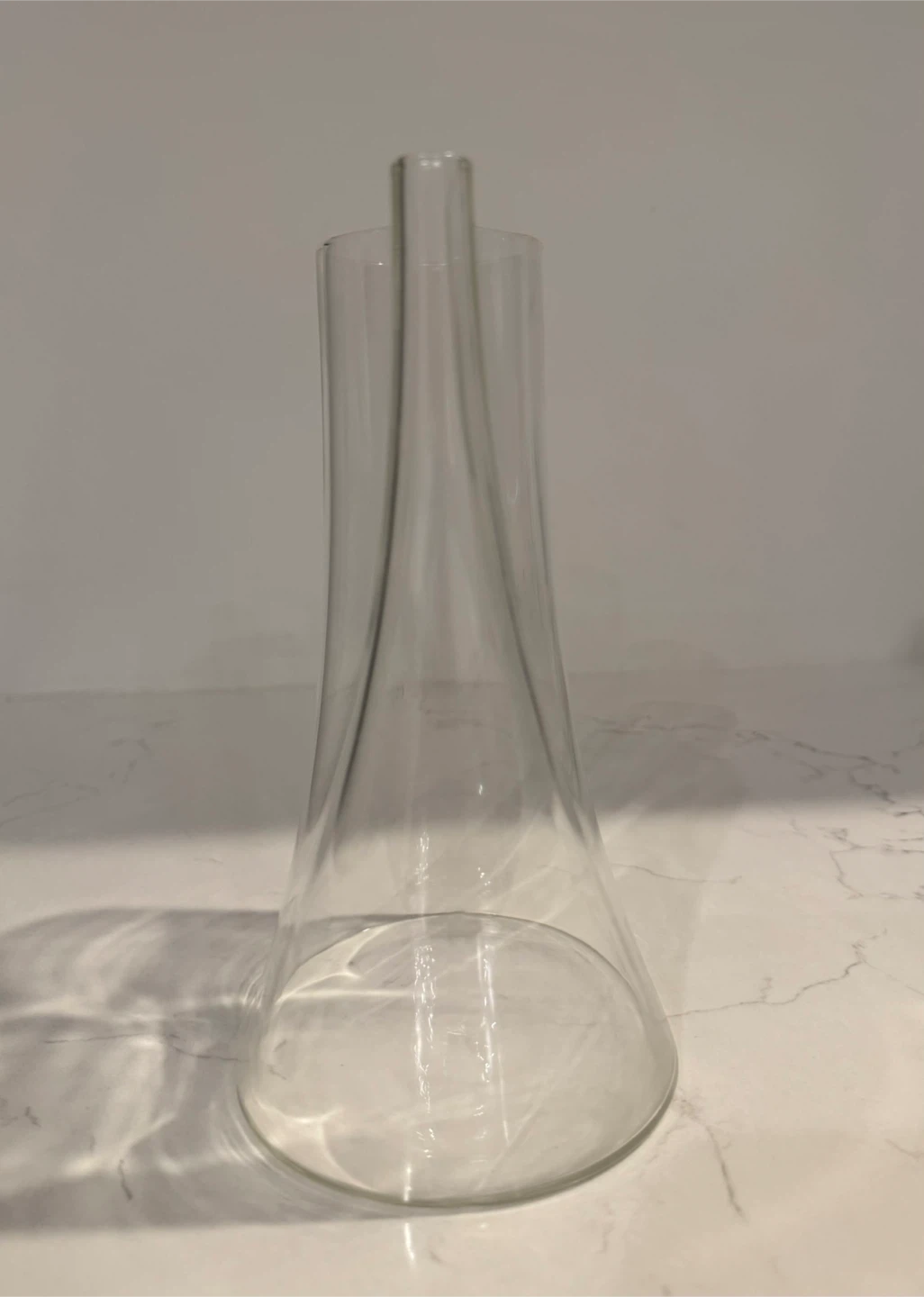 Vintage IKEA Minimalist Scandinavian Design Glass Carafe 1980s - photo 2