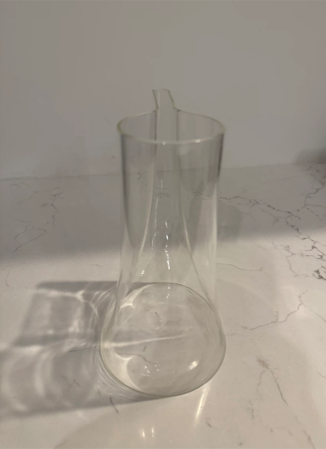 Vintage IKEA Minimalist Scandinavian Design Glass Carafe 1980s - photo 5