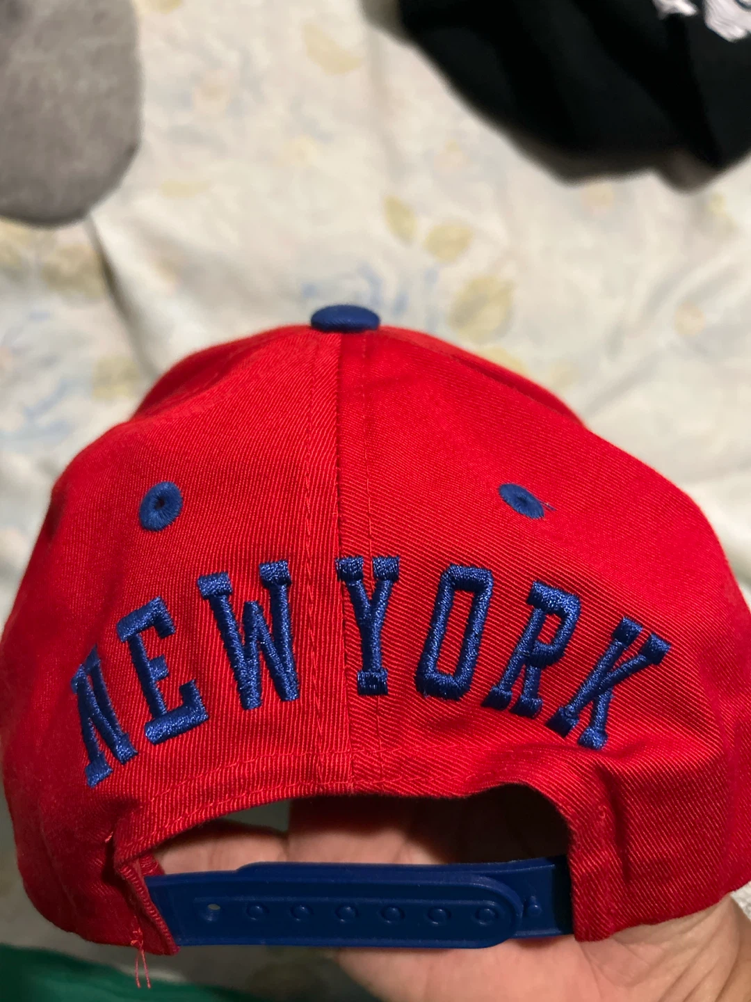Red and Blue New York Snapback Hat - photo 2