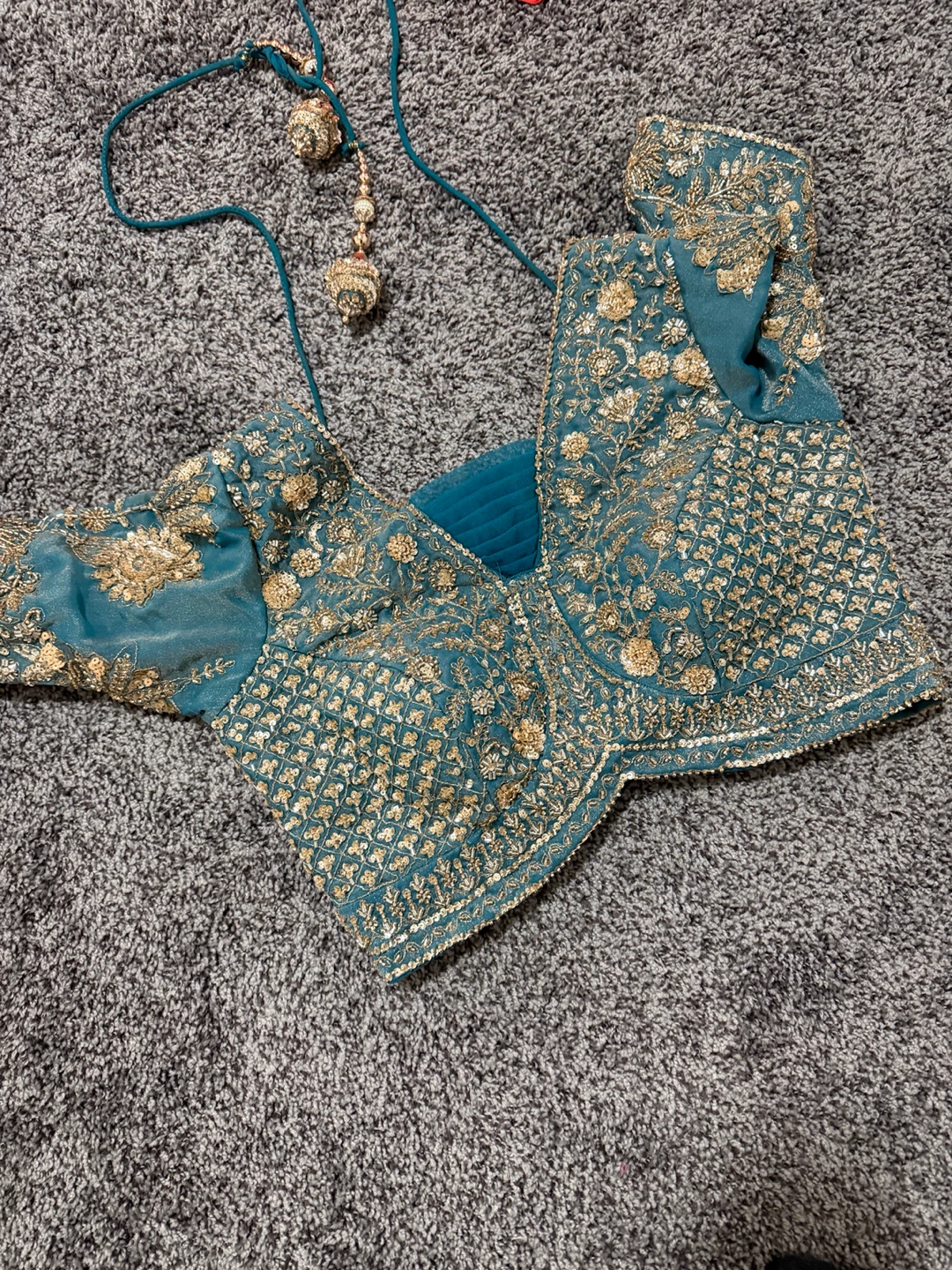 Sky Blue Embroidered Lehenga Choli - photo 5