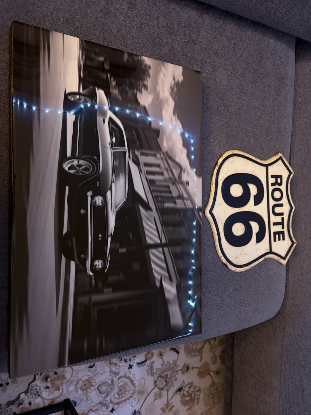 Route 66 & SS Camaro Wall Art