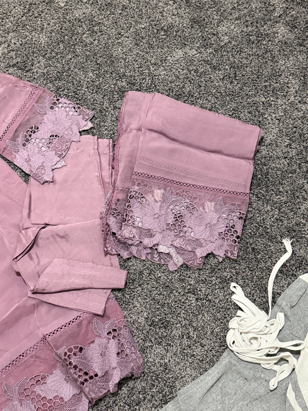Purple Embroidered Lawn Suit - photo 2