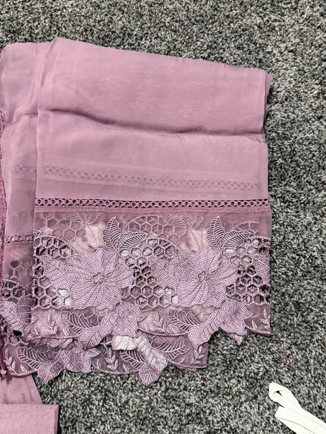Purple Embroidered Lawn Suit - photo 5