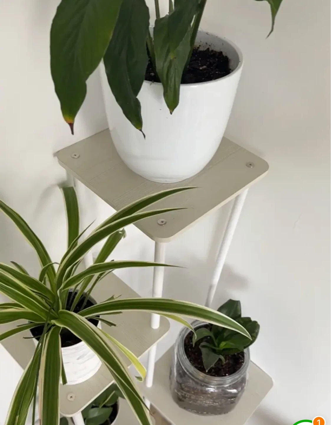 White Tiered Plant Stand