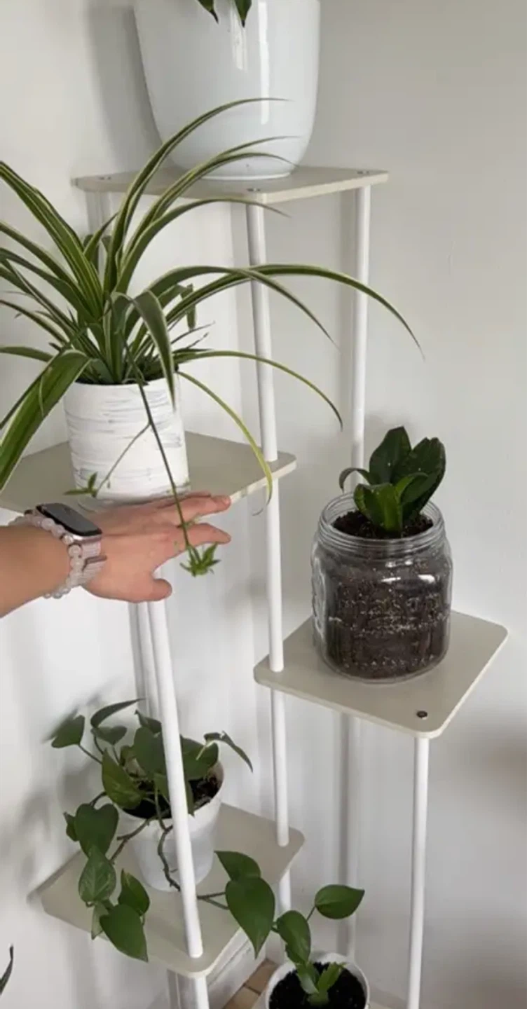 White Tiered Plant Stand - photo 2