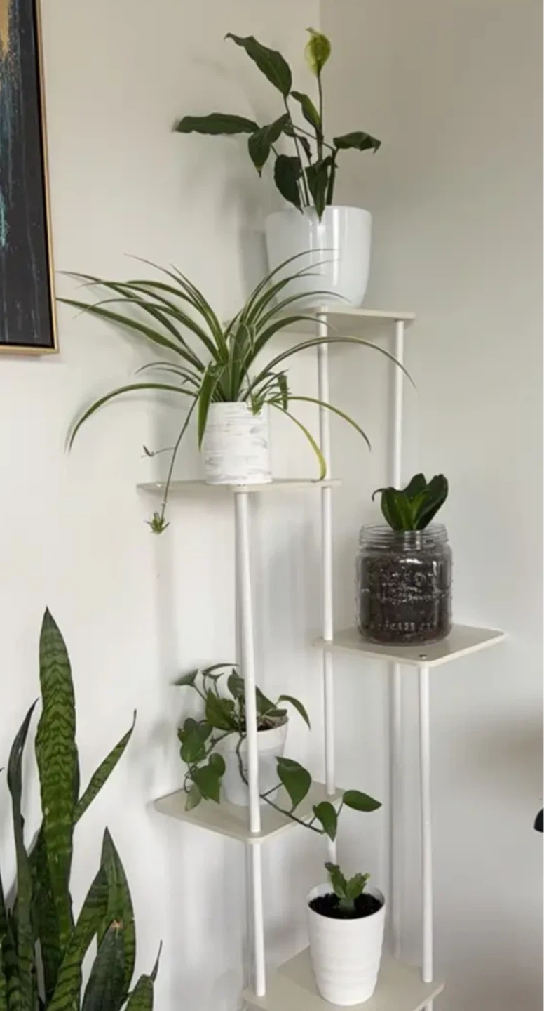 White Tiered Plant Stand - photo 3