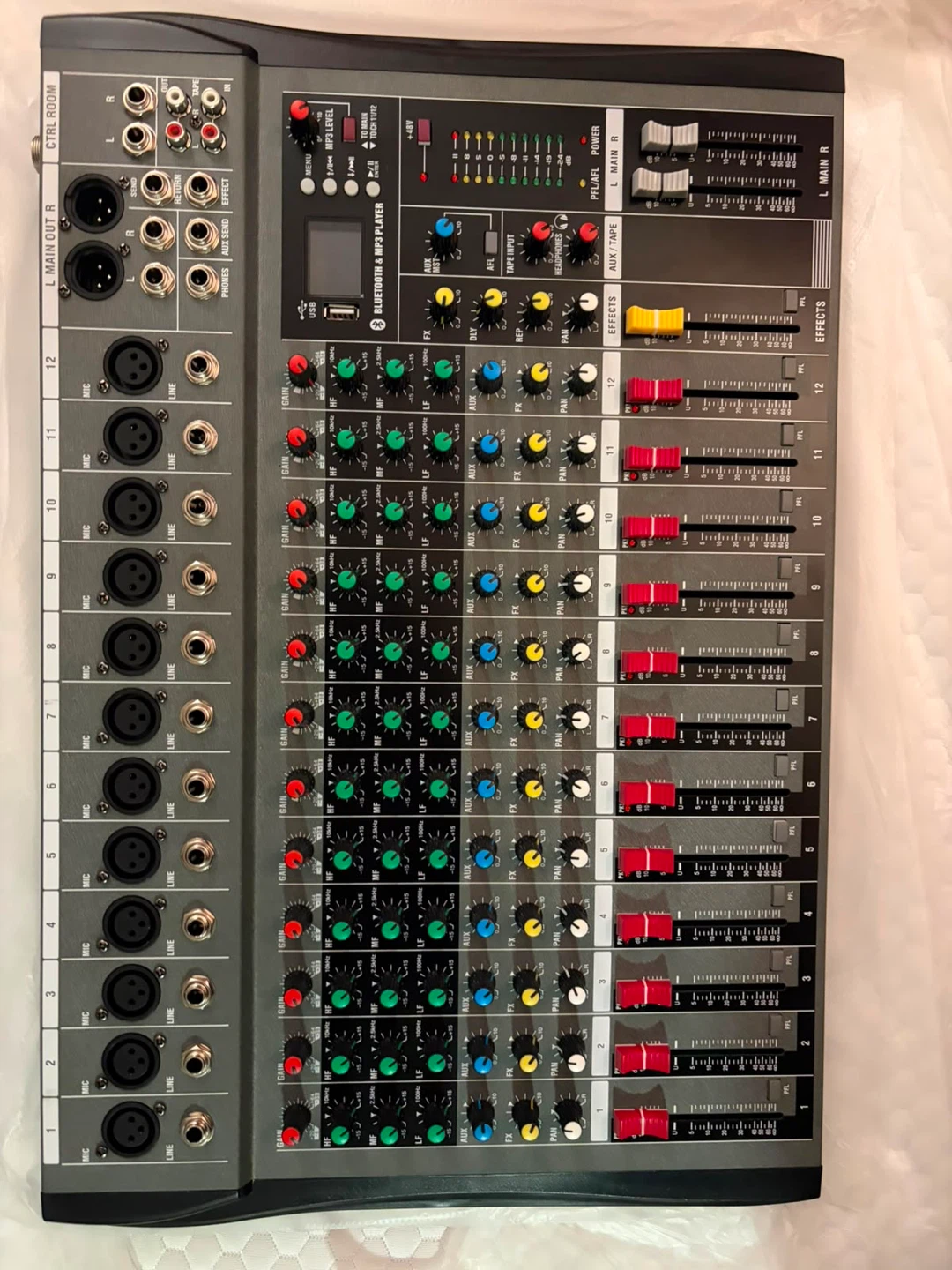SHUAIGUO 12-Channel BT Sound Mixing Console - photo 5