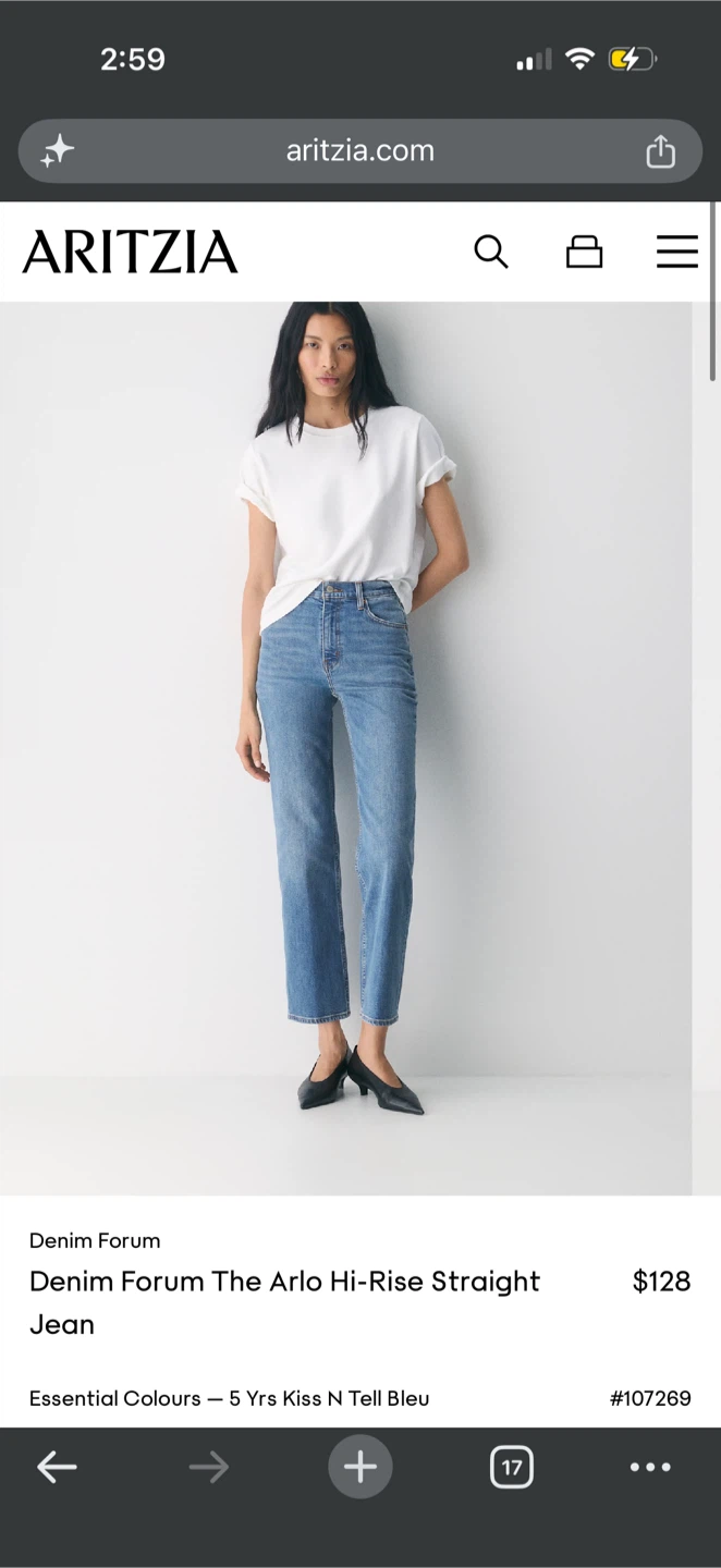 Denim Forum The Arlo Hi-Rise Straight Jeans