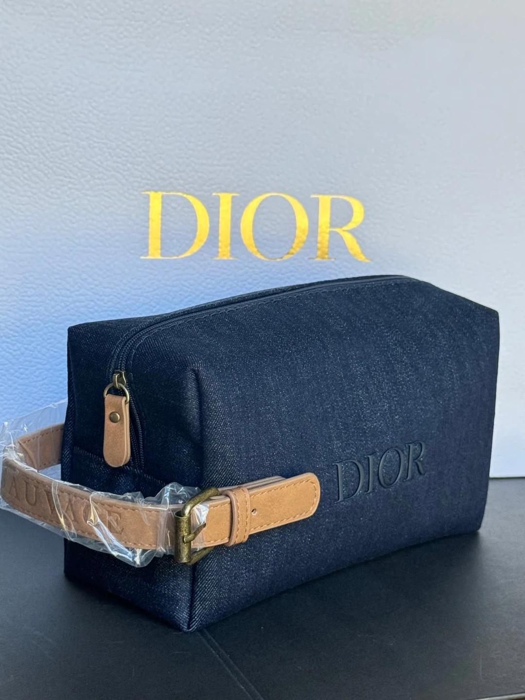 Dior Denim Toiletry Bag