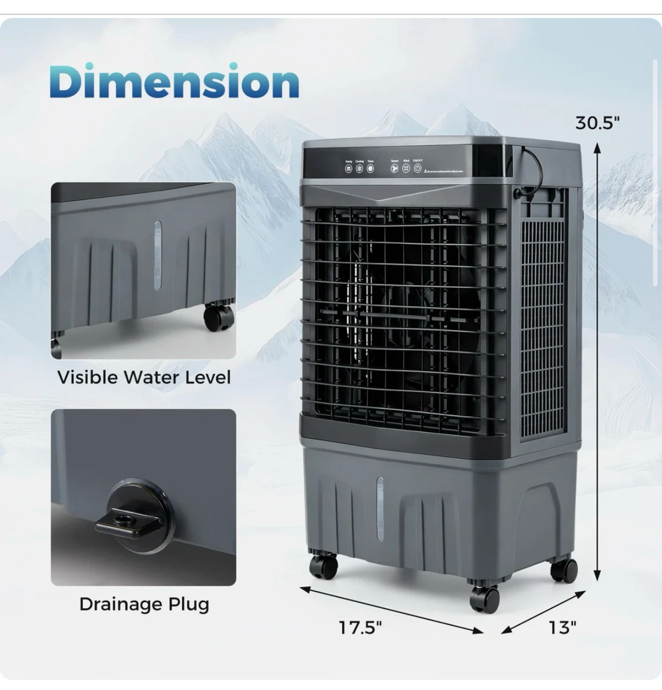 Portable Evaporative Cooler / Air Cooler - photo 2
