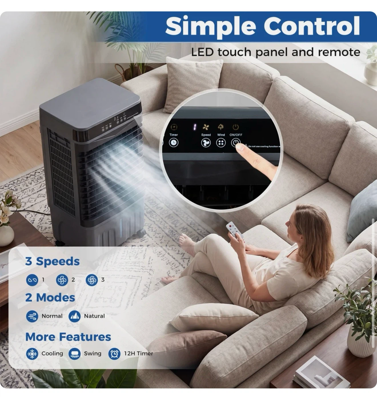 Portable Evaporative Cooler / Air Cooler - photo 4