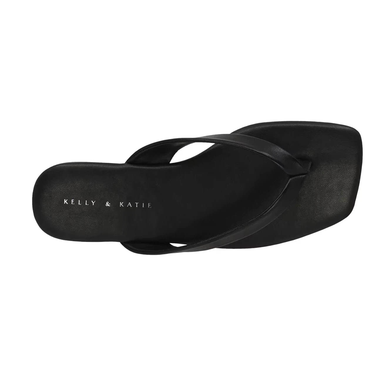 Black square toe flip flops brand new size 9 $20