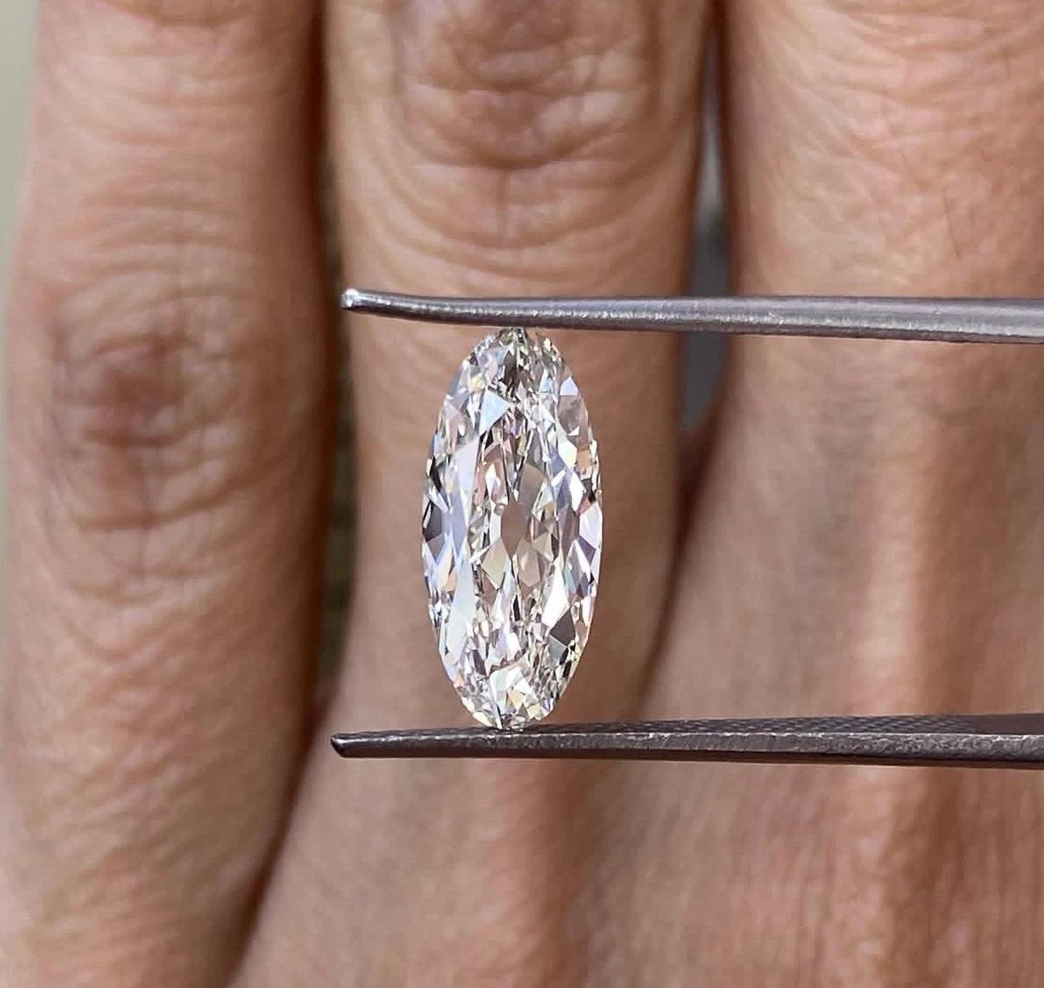 3 CT Moval Cut Diamond - photo 2