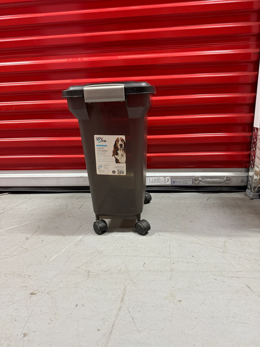 You & Me Pet Food Storage Bin on Wheels